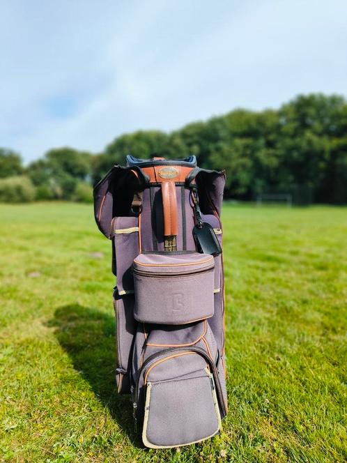 Bennington canvas/leather look -Uniek - Jaren 90/begin 2000, Sport en Fitness, Golf, Gebruikt, Tas, Overige merken, Ophalen of Verzenden