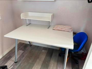 Ikea galant bureau zilverkleurig onderstel - afbeelding 1