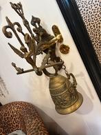 Antiek klooster bel koper voordeur chique voorgevel deurbel, Antiek en Kunst, Antiek | Koper en Brons, Ophalen of Verzenden, Koper