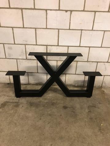 X picknickset onderstel ZWART X frame metalen poten beschikbaar voor biedingen
