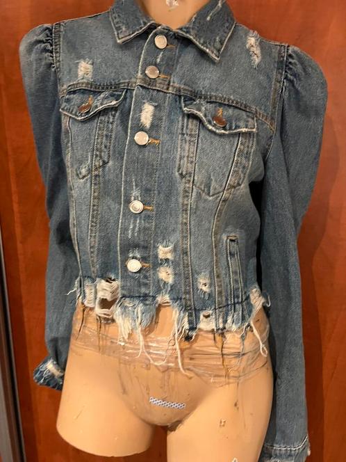 ZARA spijkerjas maat m, Kleding | Dames, Jassen | Zomer, Zo goed als nieuw, Maat 38/40 (M), Blauw, Ophalen of Verzenden