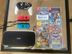Switch OLED met controllers, games + accessoires, Spelcomputers en Games, Spelcomputers | Nintendo Switch, Switch OLED, Ophalen of Verzenden