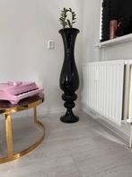 Mozaïek Glas Vaas - Kleine Beschadiging, Huis en Inrichting, Woonaccessoires | Vazen, Gebruikt, Zwart, Ophalen of Verzenden, Glas