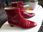 Leren rode laarsjes maat 39 ZARA, Ophalen of Verzenden, Gedragen, Rood