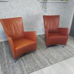 Twee leren Montis Windy stoelen in goede staat, Gebruikt, Minder dan 75 cm, Leer, Ophalen of Verzenden
