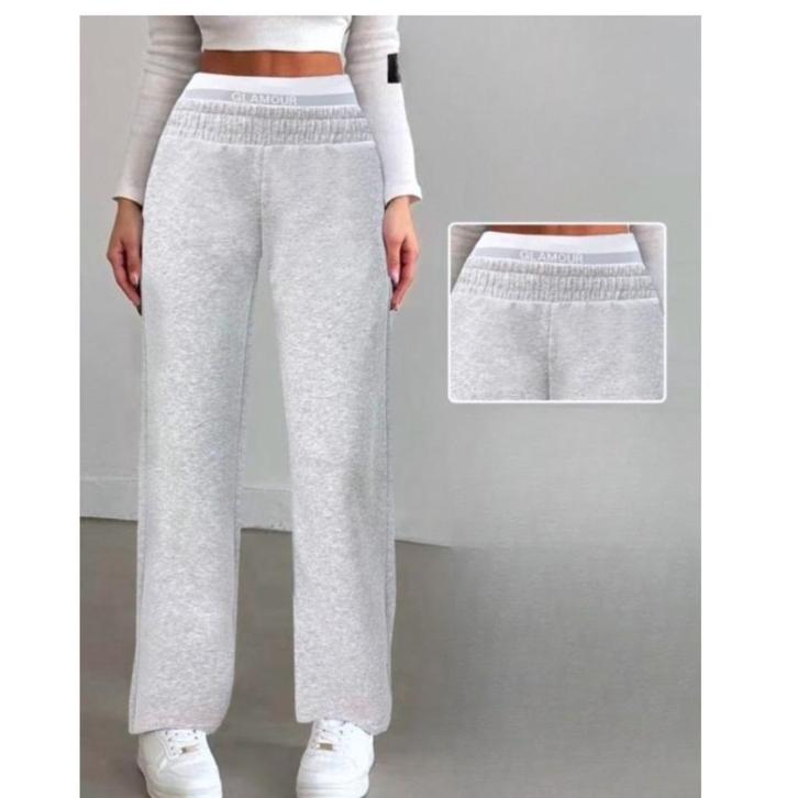 Grijze damesbroek – Glamour Cotton, Kleding | Dames, Broeken en Pantalons, Nieuw, Maat 42/44 (L), Grijs, Lang, Verzenden