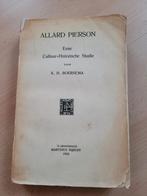 Boek Allard Pierson Eene Cultuur-Historische Studie, Ophalen of Verzenden, K.H. Boersema
