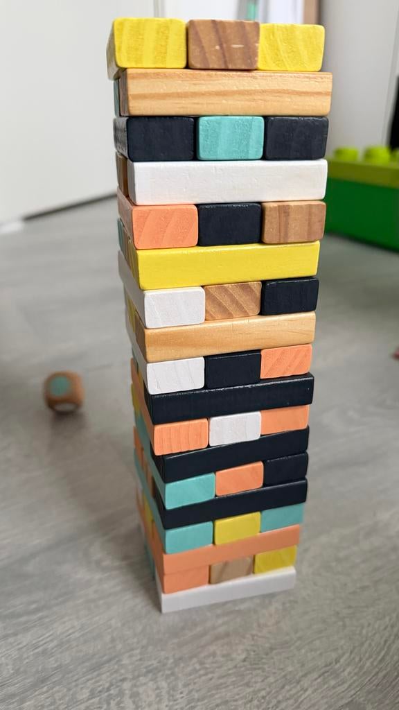 Houten blokken toren spel, Ophalen of Verzenden, Zo goed als nieuw, Overige merken