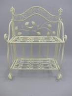 Charmant Keukenrek Metaal Vintage Wit/Bruin/Groen, Helene Livingstyle, Verzenden, Example address 123, Example city, Nieuw