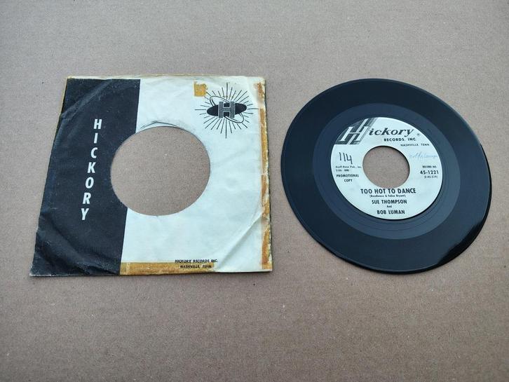Single: Sue Thompson - Too Hot To Dance (1970) Canada, Cd's en Dvd's, Vinyl Singles, Gebruikt, Pop, 7 inch, Verzenden