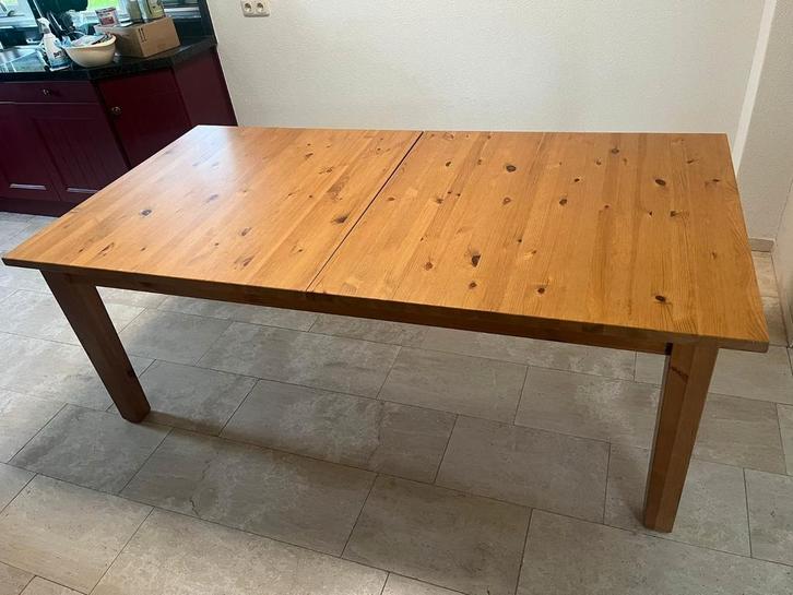 Ikea Stornas grenen uitschuiftafel 110x200 (290) cm, Huis en Inrichting, Tafels | Eettafels, Gebruikt, 100 tot 150 cm, 200 cm of meer