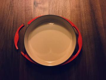 Le Creuset gietijzeren tarte tatin pan + afgebroken handvat beschikbaar voor biedingen