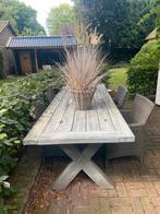 Houten Tuintafel - Landelijke Stijl, Gebruikt, 100 tot 150 cm, Ophalen of Verzenden, 150 tot 200 cm