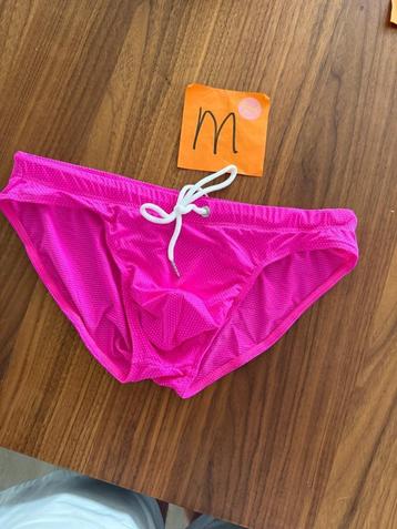 zwemslip, roze, maat M, neon, low waist beschikbaar voor biedingen