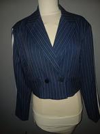 Ambika Krijtstreep Blazer - Blauw/Wit - Maat S/M, Blauw, Ophalen of Verzenden, Zo goed als nieuw, Jasje