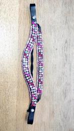 Frontriem met roze glitter alle maten, Ophalen of Verzenden, Zo goed als nieuw, Overige soorten