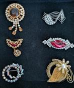 Vintage broches, Sieraden, Tassen en Uiterlijk, Broches, Ophalen of Verzenden, Zo goed als nieuw, Overige materialen, Met strass