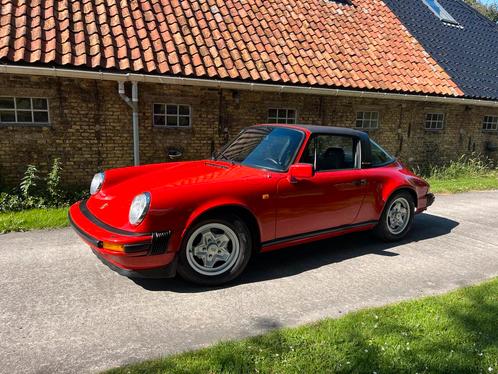 Porsche 911 Targa . 1974  2.7. Ned. Kenteken, Auto's, Porsche, Particulier, Benzine, Coupé, Handgeschakeld, Rood, Zwart, Ophalen