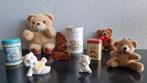 12 stuks vintage beren beeldjes / blikjes / pluche / hout, Ophalen of Verzenden, Zo goed als nieuw, Beeldje, Overige merken