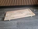 Tapasplank met metalen handgrepen, Ophalen, Zo goed als nieuw, Hout