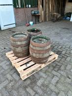 Regenton eiken wijnvat whiskyvat dompelton wateropvang, Tuin en Terras, Regentonnen, 150 liter of meer, Ophalen, Gebruikt, Hout
