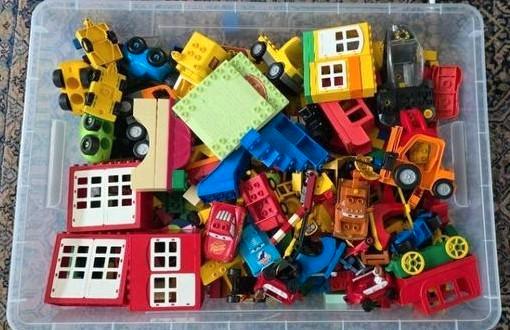 Verzameling LEGO DUPLO met brandweer en CARS, Kinderen en Baby's, Speelgoed | Duplo en Lego, Zo goed als nieuw, Duplo, Losse stenen