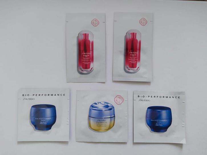 Nieuw 5x Shiseido Divers samples, Sieraden, Tassen en Uiterlijk, Uiterlijk | Gezichtsverzorging, Nieuw, Gehele gezicht, Ophalen of Verzenden