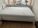 Ikea bed songesand wit 140x200 met lattenbodem, Ophalen, Wit, Tweepersoons, 140 cm