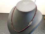 Antieke granaten ketting met zilveren slotje, Sieraden, Tassen en Uiterlijk, Antieke sieraden, Verzenden, Zilver, Ketting, Met edelsteen