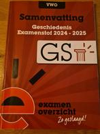 Examenoverzicht - Samenvatting Geschiedenis VWO 2024/2025, Ophalen of Verzenden, Nederlands, Overige niveaus, ExamenOverzicht