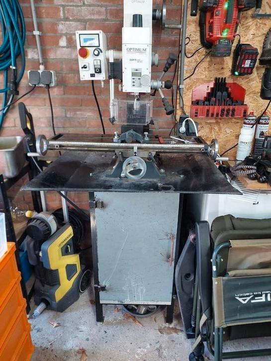 Optimum freesbank bf20, Doe-het-zelf en Verbouw, Gereedschap | Freesmachines, Gebruikt, Elektrisch, Overige soorten, Ophalen