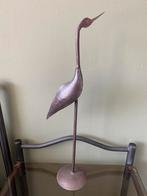 Vogel metaal 50 cm reiger, Antiek en Kunst, Kunst | Designobjecten, Ophalen of Verzenden