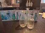 2x 3 vaasjes, Ophalen, Overige kleuren, Nieuw, Glas