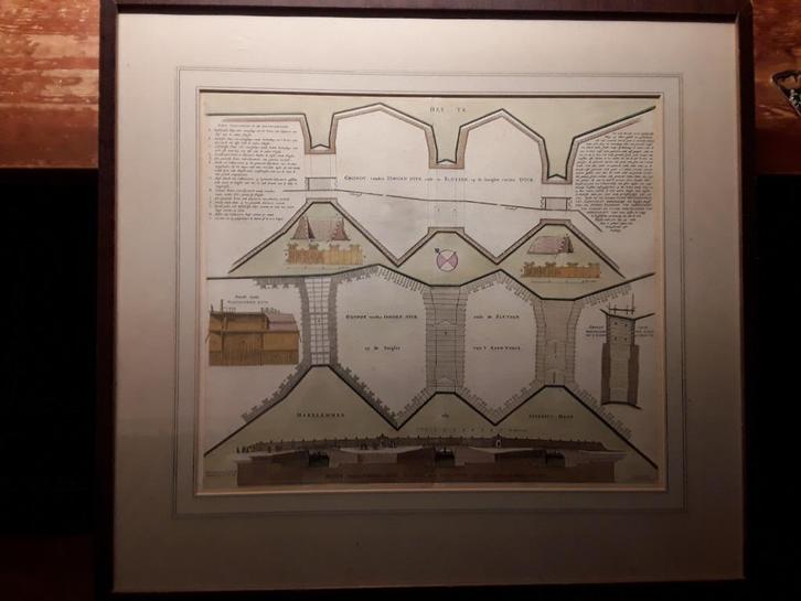 Gravure p. Post en jan mathys,driespuisluizen, halfweg, Antiek en Kunst, Kunst | Etsen en Gravures, Ophalen of Verzenden