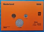 Jaarset Nederland 1959 - Juliana, Postzegels en Munten, Munten | Nederland, Setje, Zilver, Koningin Juliana, Verzenden