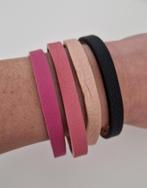 Cuoio leer armbanden kids 8mm (16 stuks), Verzenden, Zo goed als nieuw
