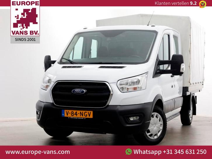 Ford Transit 2.0 TDCI 130pk L2H1 Trend D.C. Open Laadbak met, Auto's, Bestelauto's, Bedrijf, Te koop, ABS, Airbags, Airconditioning