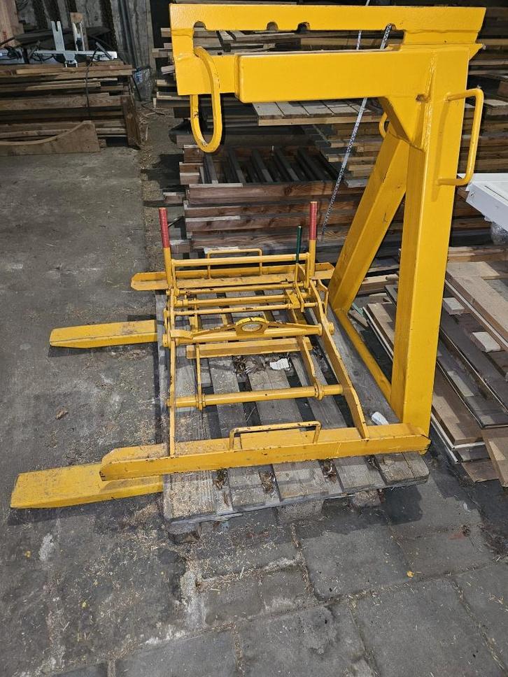 hijskraan lepelbord, pallethaak, Doe-het-zelf en Verbouw, Lieren en Takels, Zo goed als nieuw, Ophalen