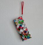 Kleurrijke handtas / clutch - afm. 10 x 24 cm, Verzenden, Zo goed als nieuw, Overige kleuren, Handtas