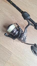 Daiwa exceler,shimano, abu garcia, roofvis hengels en aasjes, Ophalen, Complete set
