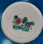 Wandbord. Keramiek. Majolica. Ca 1850. 18 cm. Sign. Verso., Ophalen
