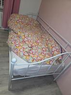 Bed 90x200, Huis en Inrichting, Slaapkamer | Bedden, Gebruikt, 90 cm, Eenpersoons, Wit