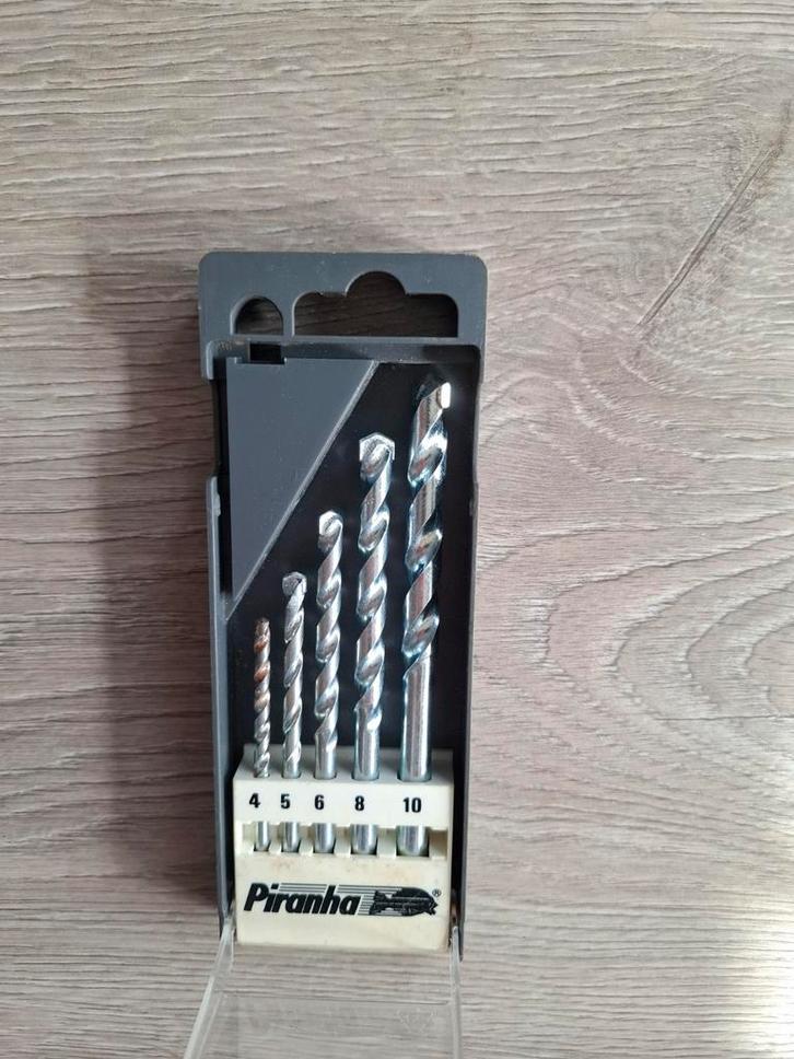 Piranha Steenboor Set - 5 Delig, Doe-het-zelf en Verbouw, Gereedschap | Handgereedschap, Gebruikt, Ophalen of Verzenden