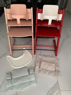 Nieuwste Model Stokke Roze Zalm & Rood & Stokke accessoires, Kinderen en Baby's, Kinderstoelen, Verzenden, Zo goed als nieuw, Meegroeistoel