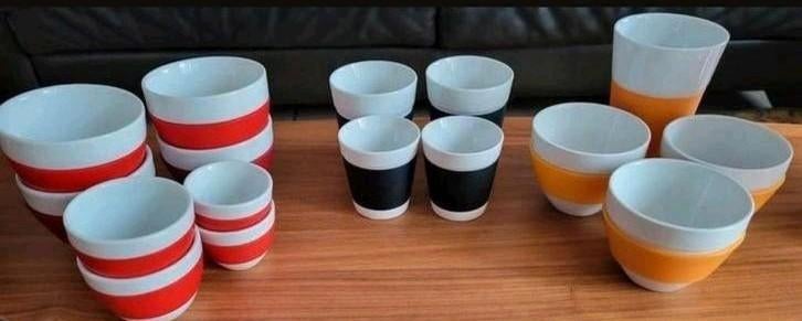 16 x Bodum EN koziol mokken groot en klein, Huis en Inrichting, Keuken | Servies, Ophalen of Verzenden, Overige stijlen, Kop(pen) en/of Schotel(s)