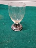 -	Port glas op zilveren voet, Verzamelen, Ophalen of Verzenden