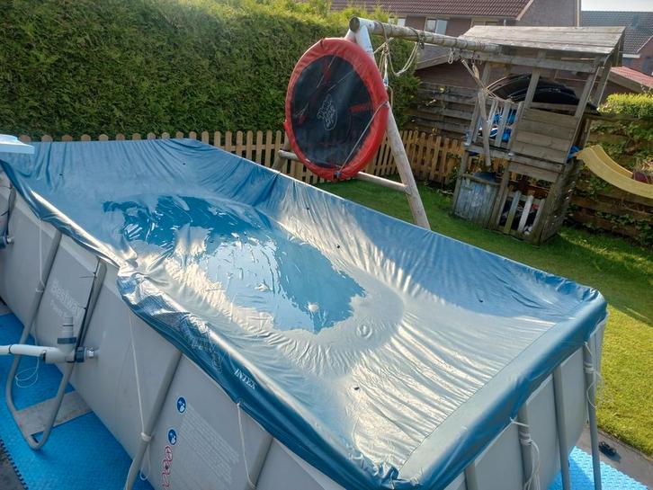 Zwembad compleet zandfilterpomp warmtepomp zoutwatersysteem, Tuin en Terras, Zwembaden, Gebruikt, Opzetzwembad, 80 tot 120 cm