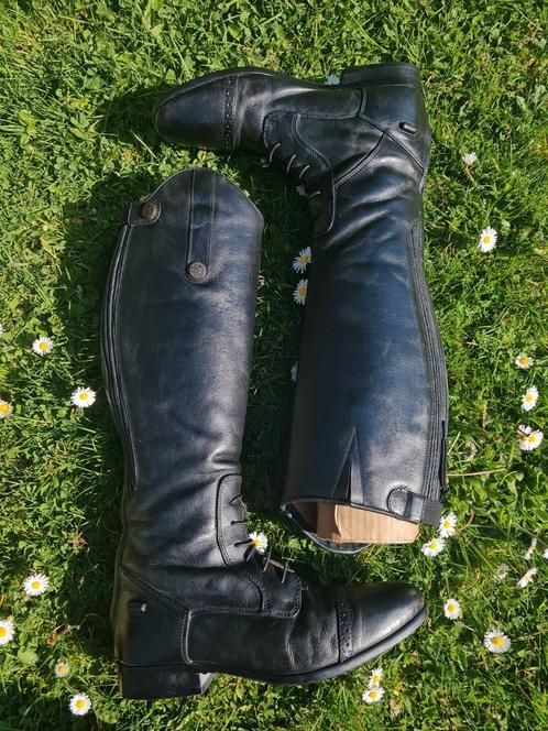 39 leren rijlaarzen HKM, Dieren en Toebehoren, Paardrijkleding, Zo goed als nieuw, Dames, Overige typen, Ophalen of Verzenden