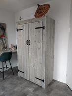 Steigerhouten Set: Bureau, Bed en Kast NU voor €1150!, Ophalen, Eenpersoons, Steigerhout, Nieuw