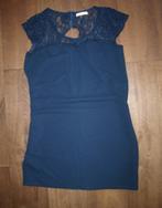 Donkerblauwe Jurk met Kant Vila (XL), Blauw, Vila, Maat 46/48 (XL) of groter, Ophalen of Verzenden
